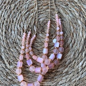 Pink Beaded Necklace NWT